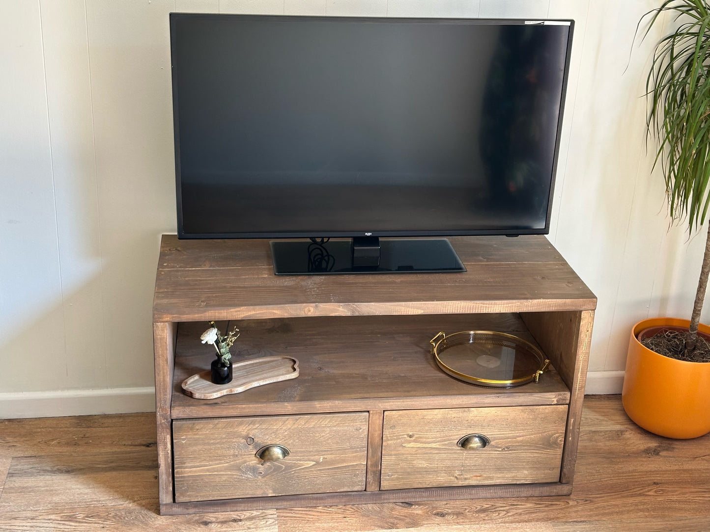 rustic tv cabinet
