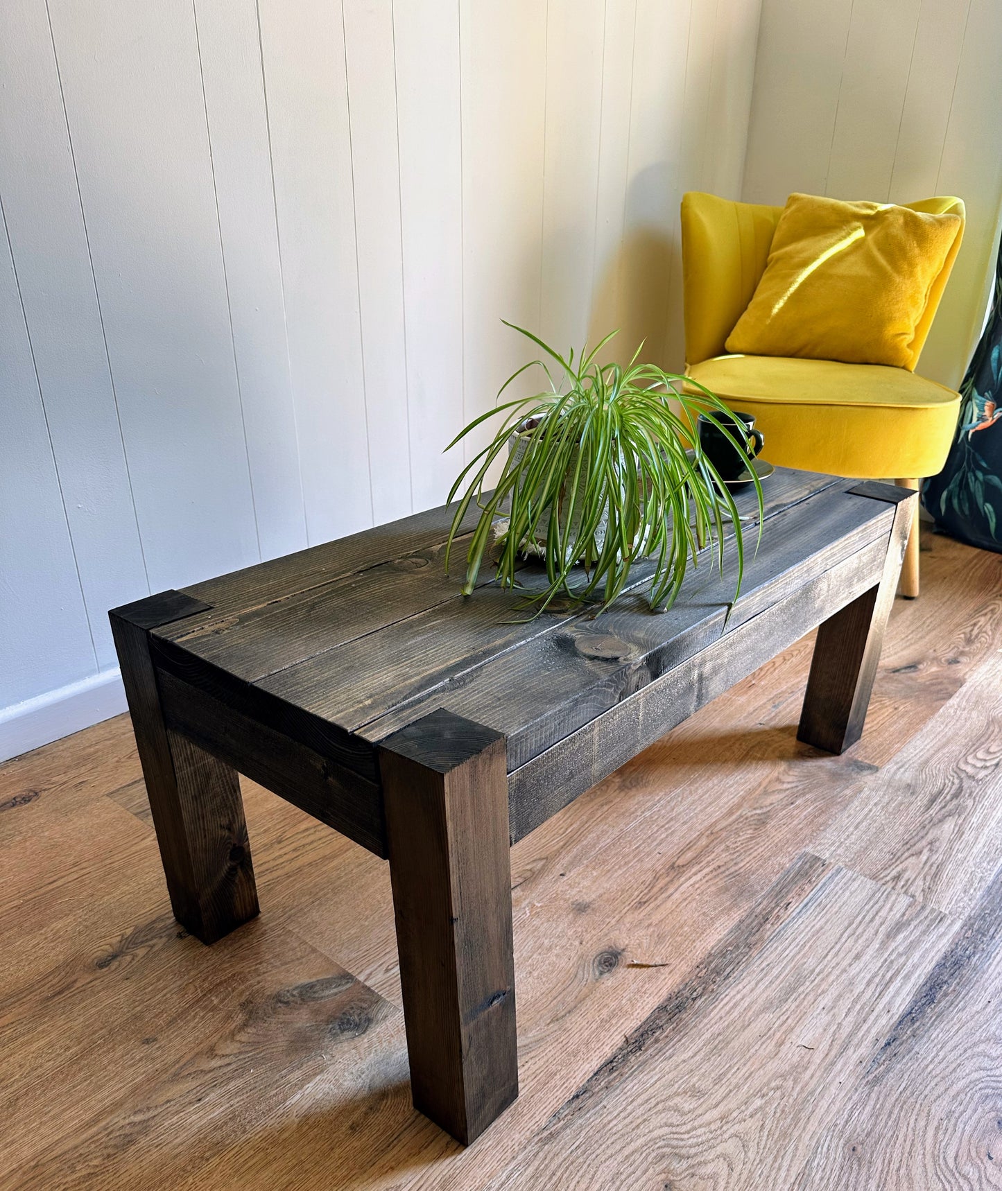 rustic coffee table timber legs
