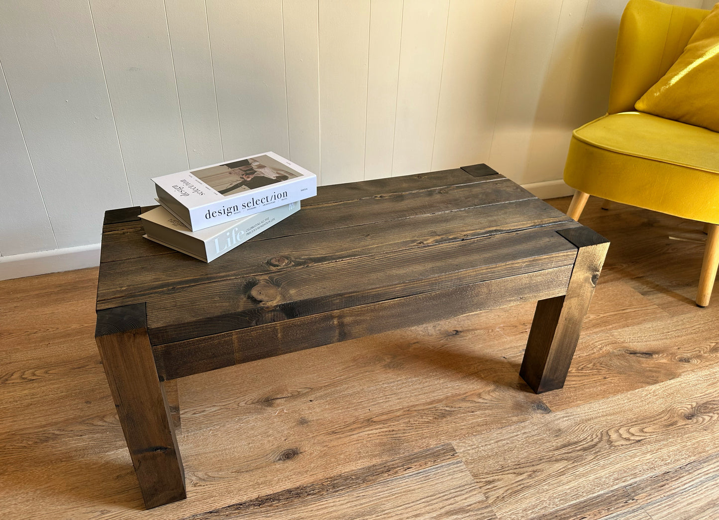 rustic coffee table timber legs